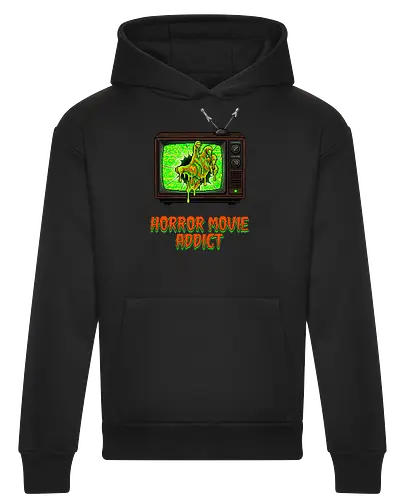 Retro Horror Movie Addict - Slime Zombie TV Pixel Art