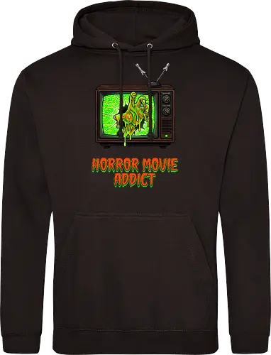 Retro Horror Movie Addict - Slime Zombie TV Pixel Art