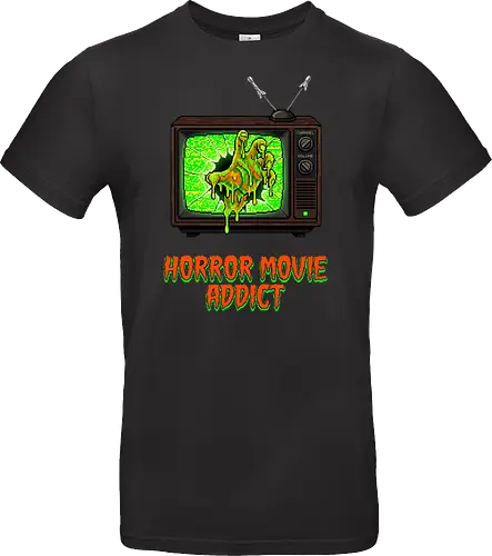 Retro Horror Movie Addict - Slime Zombie TV Pixel Art