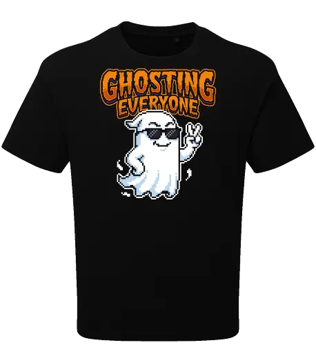 Ghosting Everyone - Cool Pixel Art Ghost Introvert Tee