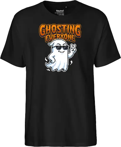 Ghosting Everyone - Cool Pixel Art Ghost Introvert Tee