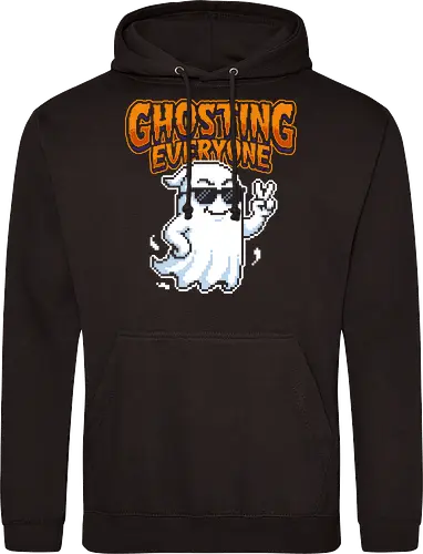 Ghosting Everyone - Cool Pixel Art Ghost Introvert Tee