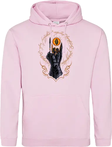 the cursed one - tlotr, hand, metalhead, metalhand, ring, evil, demon, knight, medieval, eyes, movie, legend - Standard Hoodie