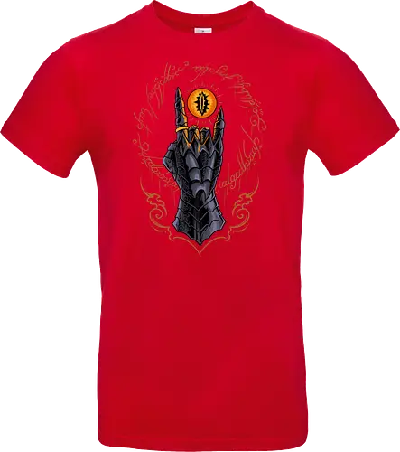 the cursed one - tlotr, hand, metalhead, metalhand, ring, evil, demon, knight, medieval, eyes, movie, legend - Standard T-Shirt