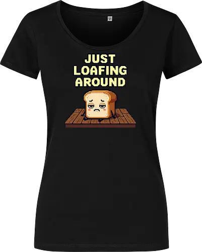 Just Loafing Around - Funny Bread Pun Pixel Art