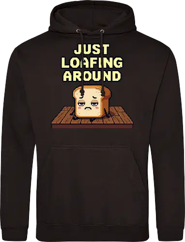 Just Loafing Around - Funny Bread Pun Pixel Art