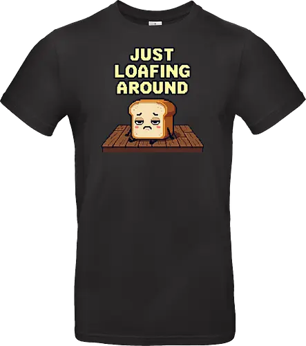Just Loafing Around - Funny Bread Pun Pixel Art