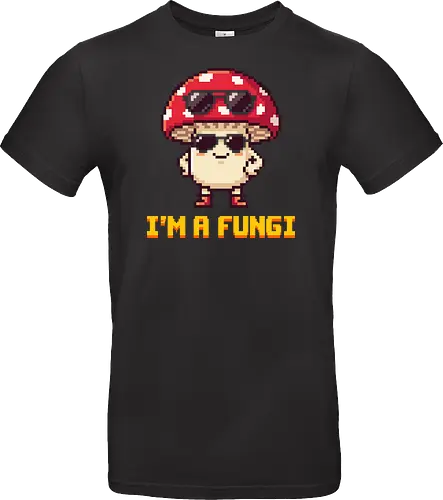 I'm a Fungi - Cool Retro Pixel Art Mushroom Pun