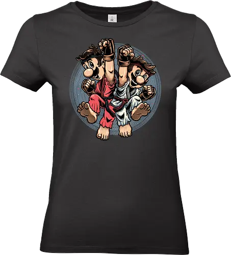 Mushroom Kingdom Martial Arts - Gaming, video game, retro gamer, movie, adventure, animation, animated, martial arts - Standard T-Shirt (Frauen)