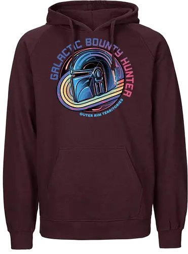 Galactic Bounty Hunter - Movie, film, galaxy, galactic, space, droids, heroes, character, fictional - Fairtrade Hoodie