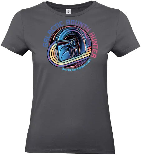 Galactic Bounty Hunter - Movie, film, galaxy, galactic, space, droids, heroes, character, fictional - Standard T-Shirt (Frauen)