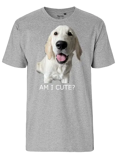 Witzig & Frech - Golden Retriever, Hundeliebe, Cute Dog, Haustier, Welpe, Dog Dad, Dog Mom, Tierfreund, Happy Dog - Fairtrade T-Shirt