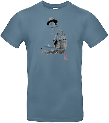 japanese man - japan, man, sumie - Standard T-Shirt
