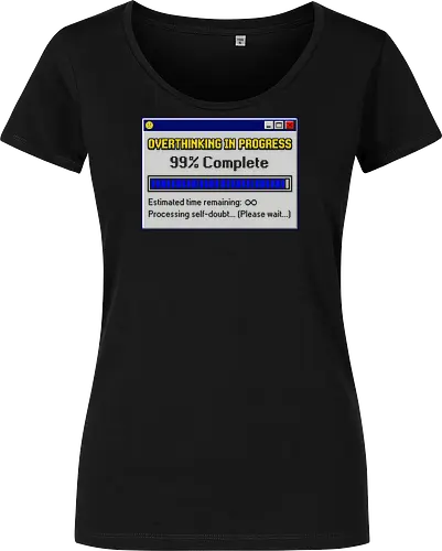 Overthinking In Progress - Retro Computer Error Pixel Art