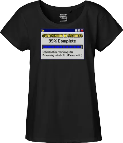 Overthinking In Progress - Retro Computer Error Pixel Art