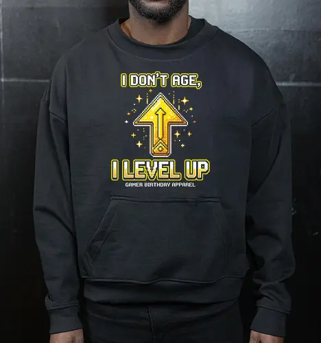 I Don't Age I Level Up - Retro Gamer Birthday Pixel Art
