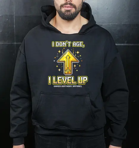 I Don't Age I Level Up - Retro Gamer Birthday Pixel Art
