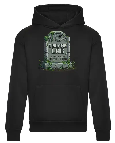 I Blame Lag - Retro Gamer Tombstone Pixel Art