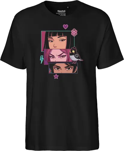 Mystic Gaze: Pop Art Comic Girls & Bird