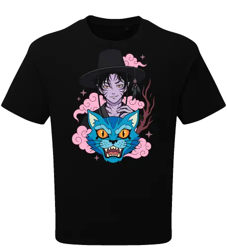 Mystic Phantom: Anime Demon Spirit & Blue Tiger Graphic