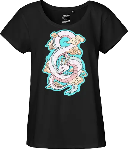  Title: Ethereal Pastel Spirit Dragon & Clouds