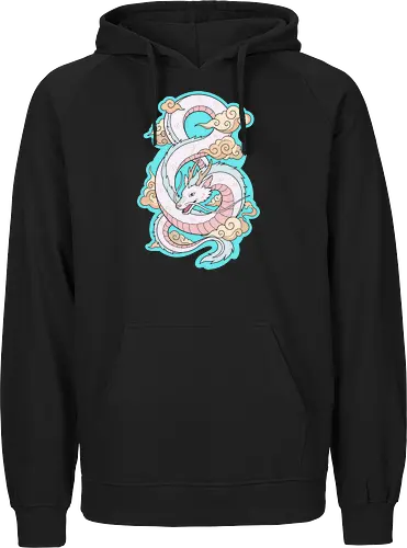  Title: Ethereal Pastel Spirit Dragon & Clouds