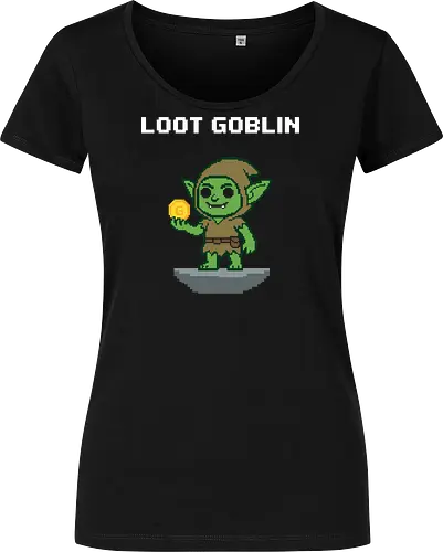 Mischievous Goblin Gold Thief - Retro Pixel Art