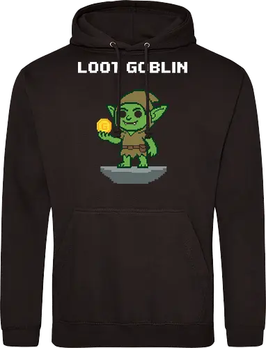 Mischievous Goblin Gold Thief - Retro Pixel Art