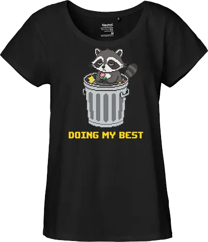 Doing My Best Trash Panda - Retro Raccoon Pixel Art