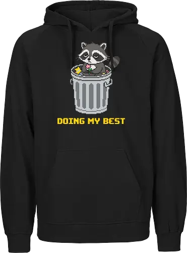 Doing My Best Trash Panda - Retro Raccoon Pixel Art