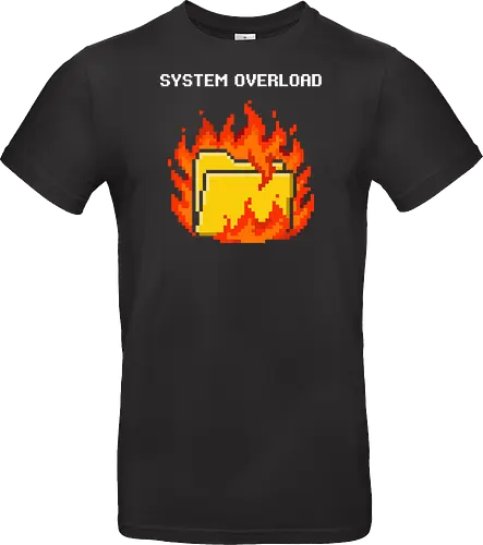 Hot Files - Retro Computer Folder on Fire Pixel Art