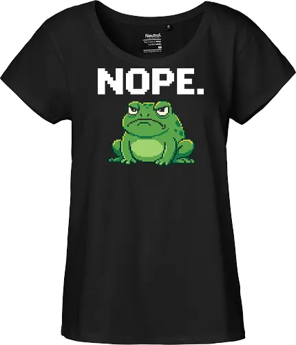 Grumpy Pixel Frog - Angry Retro Toad Art