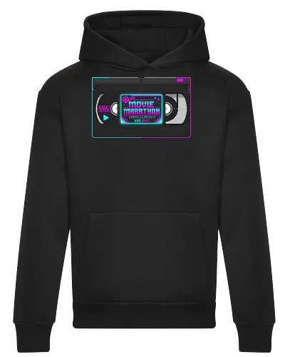 Retro Movie Marathon - 80s VHS Tape Pixel Art