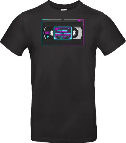 Retro Movie Marathon - 80s VHS Tape Pixel Art