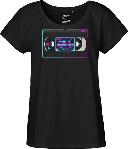 Retro Movie Marathon - 80s VHS Tape Pixel Art