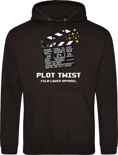 Pixel Flicks Cinema Slate - Retro Filmmaker Art