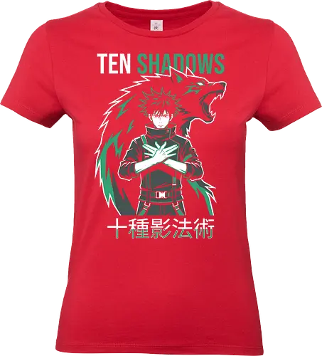 Shadow Summoner: Divine Dog Anime Silhouette Graphic - Standard T-Shirt (Frauen)