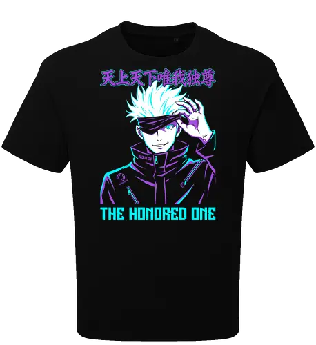 The Honored One: Neon Limitless Sorcerer Anime Graphic