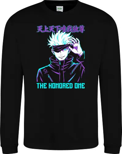 The Honored One: Neon Limitless Sorcerer Anime Graphic