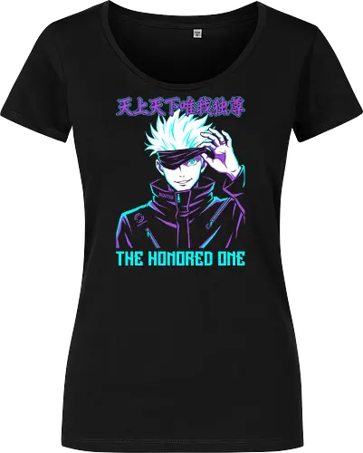 The Honored One: Neon Limitless Sorcerer Anime Graphic