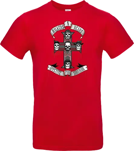 Appetite for Survivor - Zombie Rock Mashup Überlebende Kreuz Schädel Blut