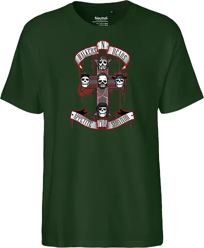 Appetite for Survivor - Zombie Rock Mashup Überlebende Kreuz Schädel Blut