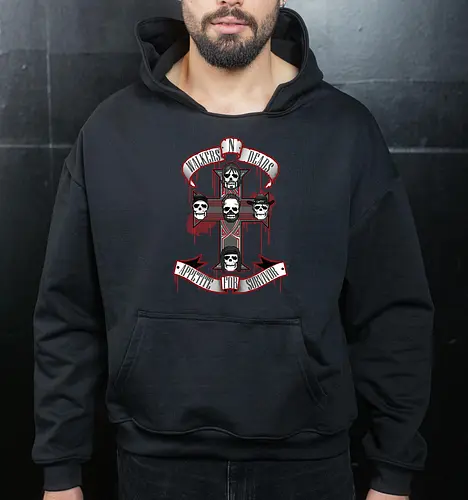 Appetite for Survivor - Zombie Rock Mashup Überlebende Kreuz Schädel Blut