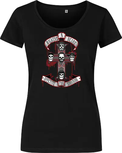 Appetite for Survivor - Zombie Rock Mashup Überlebende Kreuz Schädel Blut