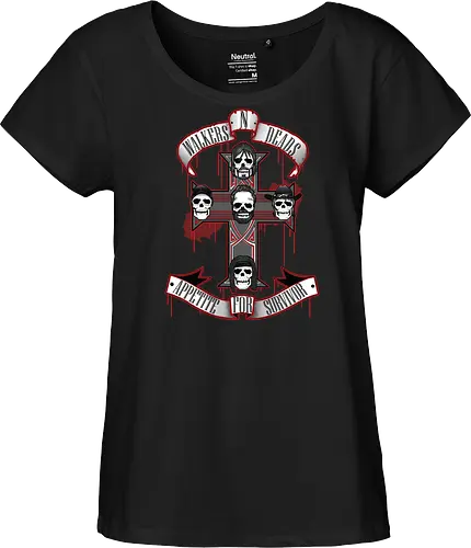 Appetite for Survivor - Zombie Rock Mashup Überlebende Kreuz Schädel Blut