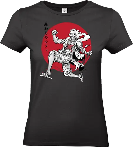 The Awakening of sun god sumi e - anime, manga, japan, japanese art, luffi, one pice, straw hat pirates, sumi e, series tv - Standard T-Shirt (Frauen)