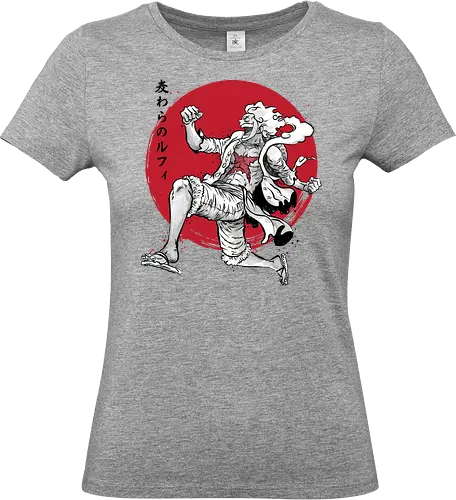 The Awakening of sun god sumi e - anime, manga, japan, japanese art, luffi, one pice, straw hat pirates, sumi e, series tv - Standard T-Shirt (Frauen)