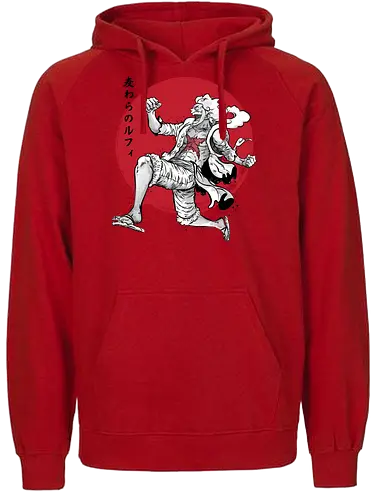 The Awakening of sun god sumi e - anime, manga, japan, japanese art, luffi, one pice, straw hat pirates, sumi e, series tv - Fairtrade Hoodie