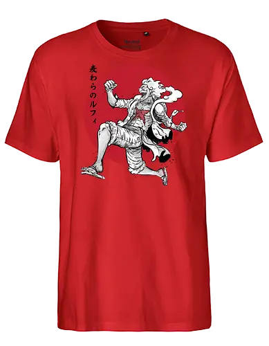 The Awakening of sun god sumi e - anime, manga, japan, japanese art, luffi, one pice, straw hat pirates, sumi e, series tv - Fairtrade T-Shirt