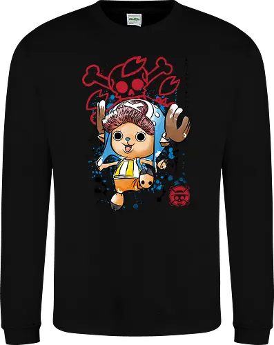 The Pirate Doctor - anime, manga, japan, japanese art, straw hat pirates, sumi e, series tv - Sweatshirt
